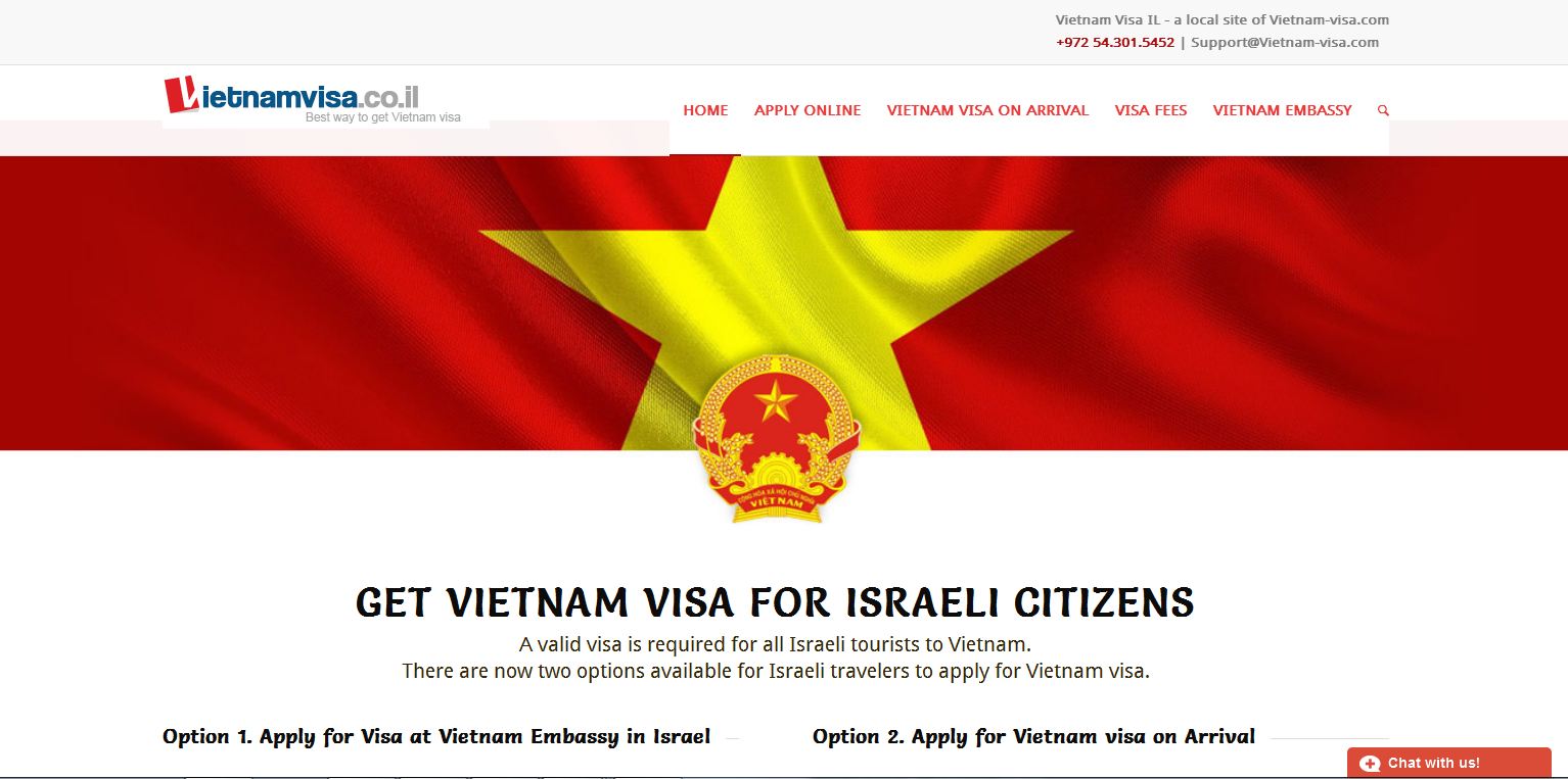 Vietnam visa on arrival service for Israel market